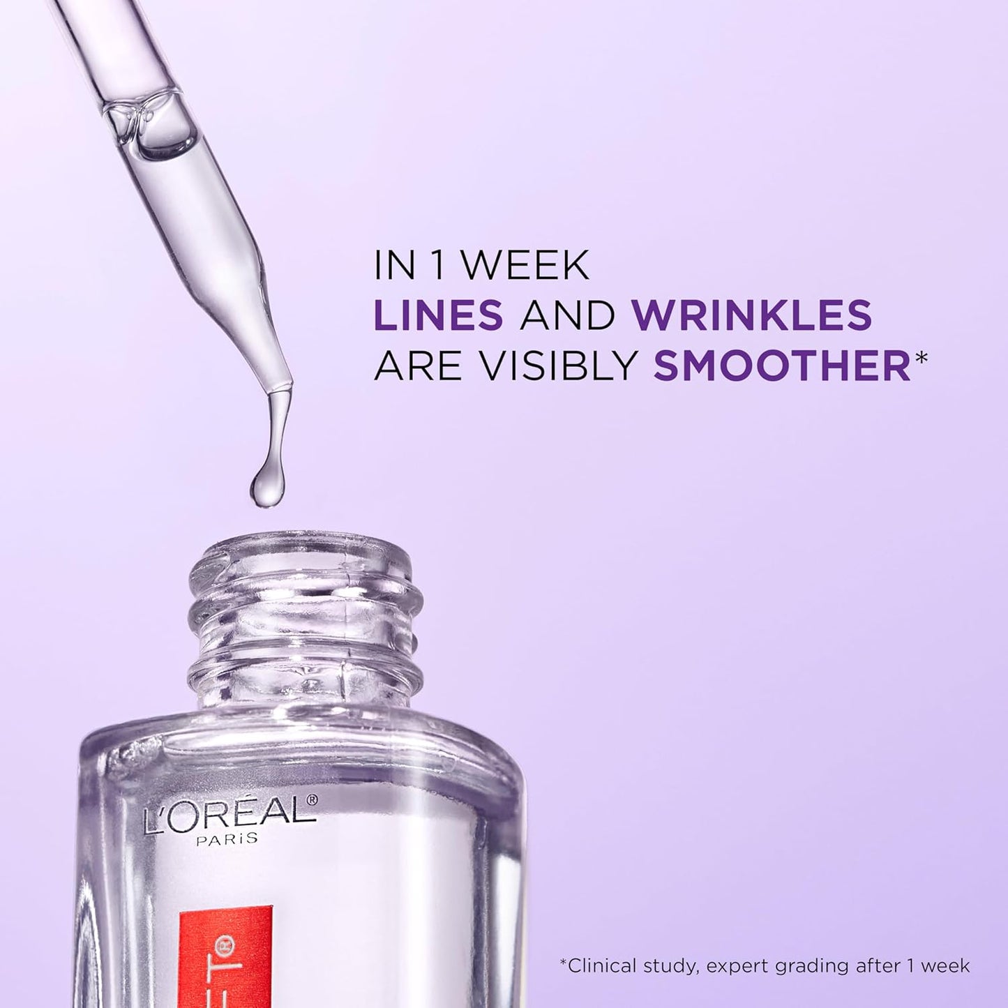 L'Oreal Paris Revitalift 1.5% Pure Hyaluronic Acid Face Serum, Hydrate & Reduce Wrinkles, Fragrance Free 1.7 oz