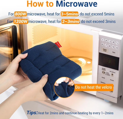 Comfytemp Microwave Heating Pad for Shoulder Pain Relief, Shoulder Heating Pad Microwavable for Rotator Cuff, Moist Heat Therapy for Muscle Aches, Joint Stiff, Recovery Gifts, XS/S
