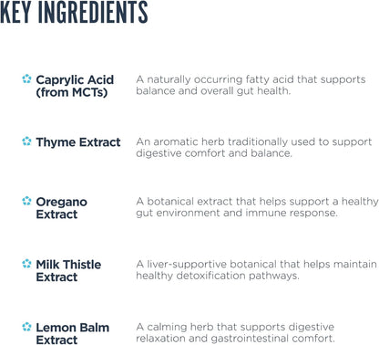 Revive MD Gut Health Supplements for Men & Women - Daily Gut Repair & Digestive Health Support Formula with Thyme, Oregano & Milk Thistle - Vegan-Friendly, Gluten-Free - 60 Vegetarian Capsules