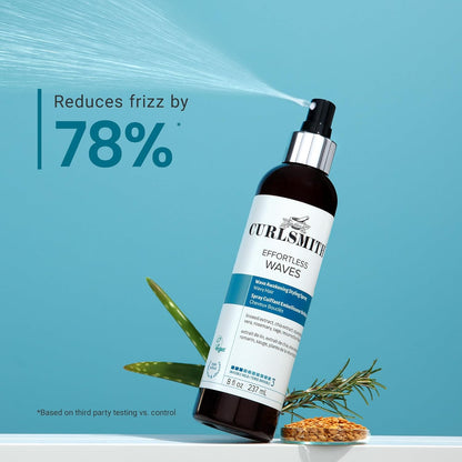 CURLSMITH - Effortless Waves Styling Spray, Lightweight and Moisturising, Reduce Frizz, Natural Look, For Wavy and Curly Hair, Vegan (59ml/2 fl oz) Trial or Travel Size