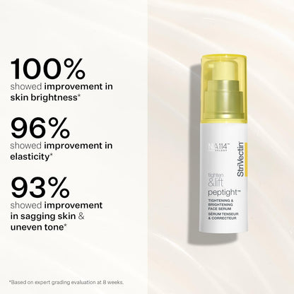 StriVectin Tighten & Lift Power Starters Trio Kit, 3 piece Peptide Kit for Face, Eyes and Neck, to help visibly reduce the look of Wrinkles and Fine Lines