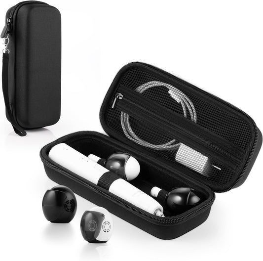 Toothbrush Travel Case Compatible with Oral-B/Oral-B Pro 1000/Philips Sonicare 4100 Electric Toothbrush, with Mesh Pocket for Accessories & 2pcs Toothbrush Head Covers for Protection