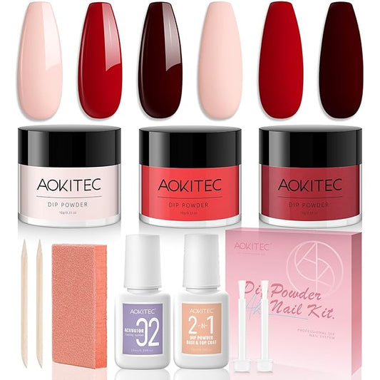 Aokitec 3 Colors Dip Powder