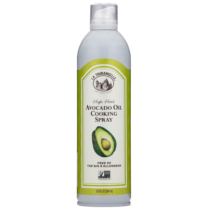 La Tourangelle, Avocado Oil Spray, All-Natural Handcrafted from Premium Avocados, Great for Cooking, Butter Substitute, and Skin and Hair Care, Spray Cooking and Grilling Oil, 13 fl oz