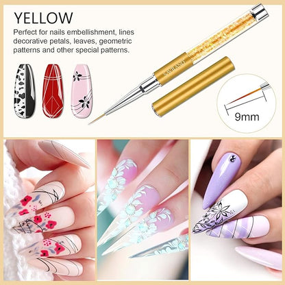 Saviland 6pcs nail art liner