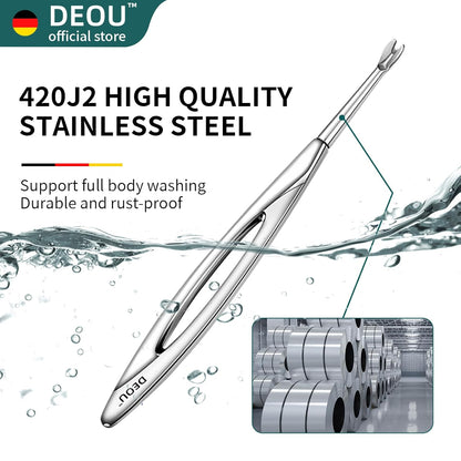 Cuticle Pusher Dead Skin Remover Stainless Steel dead skin fork cuticle trimmer Professional nail art tools Peeler Scraper Clean nail edges cuticle