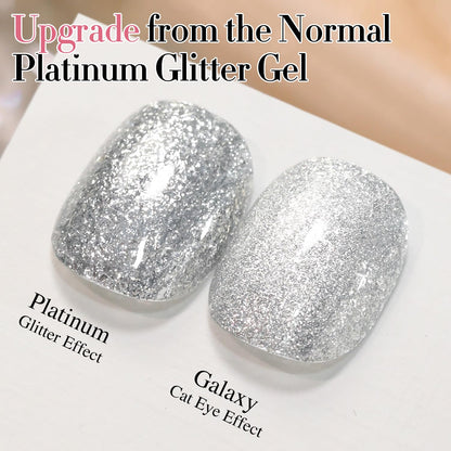 Double Rhythm 6 Colors Cat Eye Gel Polish Set Shimmer Glitter with Magnet Holographic Reflective Magnetic UV Nail Art Kit (6-Kit 32)