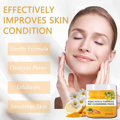 Turmeric kojic acid cleansing pads,