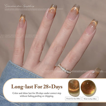 Cat Eye Gel Nail Polish 8ml, Long-Lasting Magnetic Cat Eye Gel 13