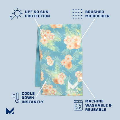 MISSION Original Cooling Towel - Soft, Durable Microfiber - Cools Up to 2 Hours - UPF 50 Sun Protection - Machine Washable