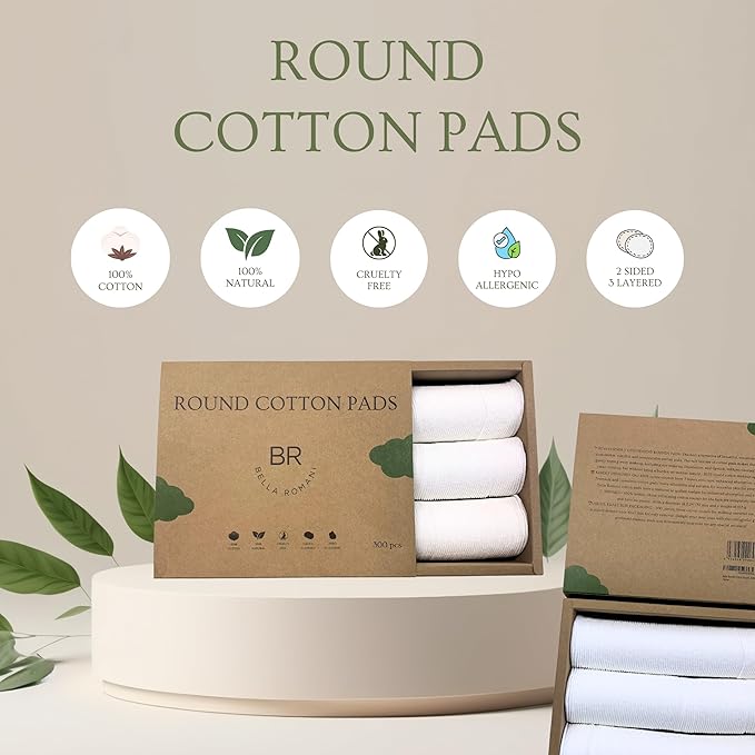 Organic cotton rounds (300 count)