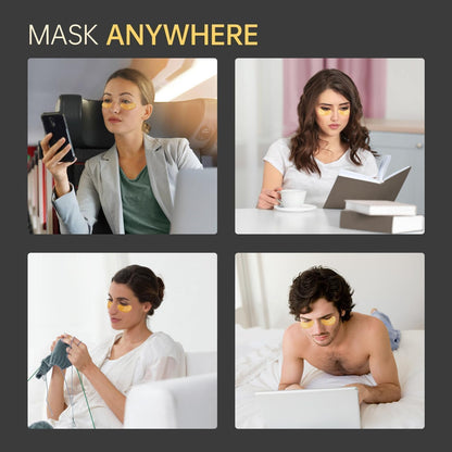 15 Pairs 24K Gold Under Eye Patches Face Masks Dark Circles Puffy Eye Bags Collagen Skincare Spa Trip Eye Mask