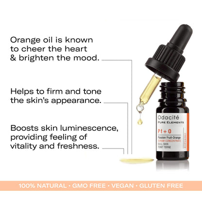 Odacité Hydrating Serum Concentrate with Passion Fruit & Orange - Face Serum Revitalizes & Illuminates the Appearance of Dull Skin for Radiance & Glow - Firms & Tones Skin - 0.17 fl. Oz.