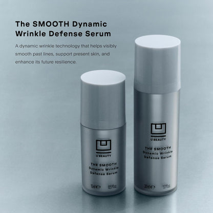 U Beauty The SMOOTH Dynamic Wrinkle Defense Serum - Multi-Peptide Complex, Copper Peptides, Retinol, Centella Exosomes, Vegan Silk Protein for Visible Wrinkle Reduction, Firming & Hydration 5ml