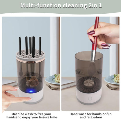 Electric Makeup Brush Cleaner, Machine For Deep Cleaning All Types Of Brushes,Multi-Use Cosmetic Brush Cleaner,Makeup Brush Sanitizer For Makeup Lovers & Professionals Brush Cleaner