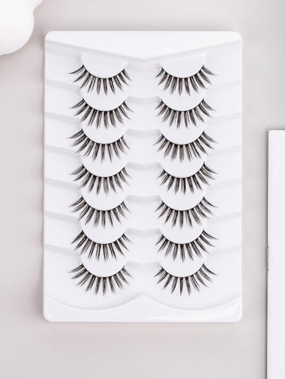 Manga Lashes Cat Eye Wispy Eyelashes Anime Lash Pack, 7 Pair