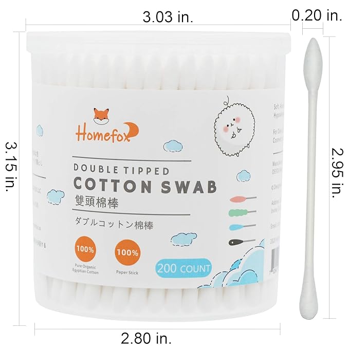 Cotton swabs precision pointed -