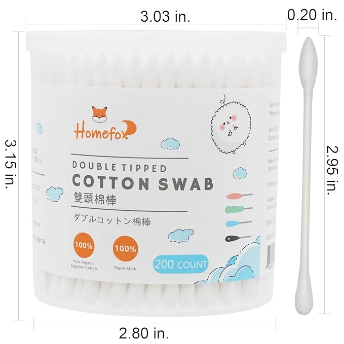 Cotton swabs precision pointed -