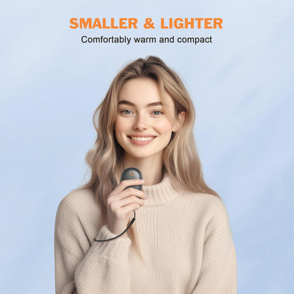 Hand Warmers Magnetic 2 Pack Rechargeable Warmers Full Aluminum Body Instant Heating, 8 Hrs Long Warmer, 5,000 mAh Pocket Size Electric Warmer Reusable for Outdoor, Indoor, Camping Gift for Man Women