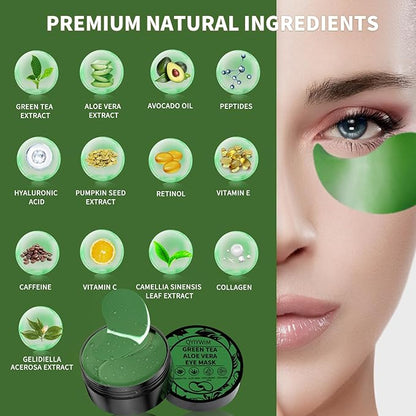 Under eye patches 70pcs, green