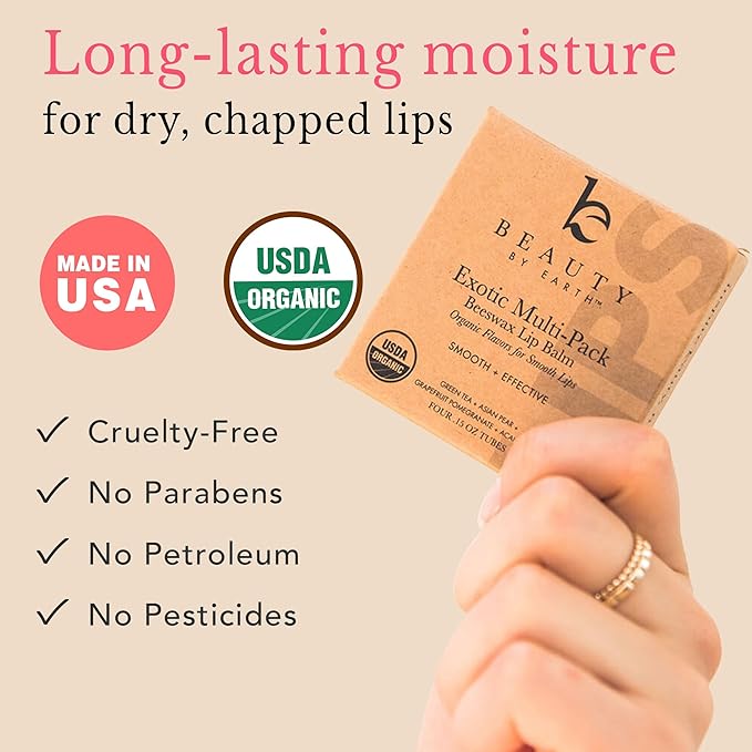 Organic lip balm pack -