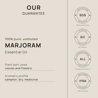 VINEVIDA Marjoram Essential Oil - Gallon Marjoram Oil Undiluted - Bulk Gallon Essential Oil for Soap Making & DIY Candle Scents - 8 lbs