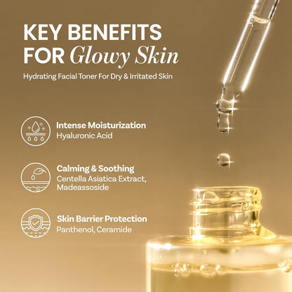 ONGREDIENTS Skin Barrier Calming Softener | Daily Soothing Toner for Dry, Sensitive Skin | Panthenol, Hyaluronic Acid, Ceramide, Hydrating, pH Balancing | Vegan, Korean Skin Care 250ml / 8.45 fl Oz