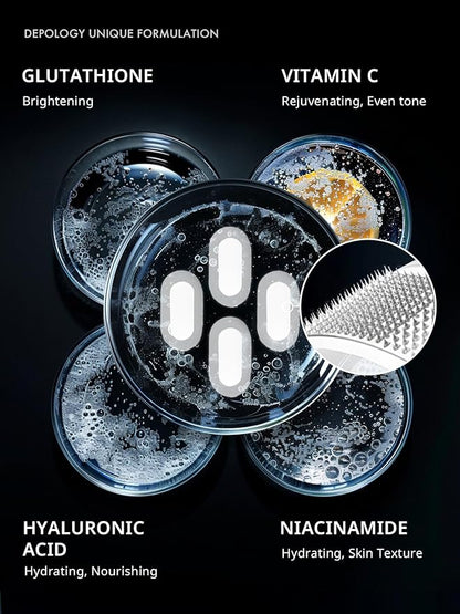 Depology serum-infused micro dart patches
