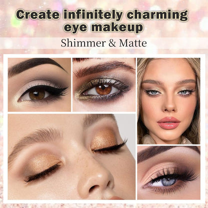 SUAKE Neutral Smokey Eye Shadow Palette,Nude Silver Gray Black Cream Eyeshadow Palette,Make Up Pallets for Women, Highly Pigmented Long Lasting Naturing-Looking