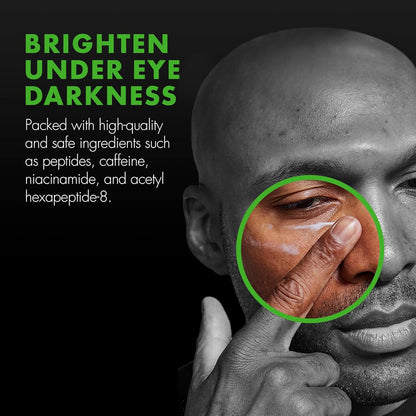 Tiege Hanley Mens Under Eye Cream for Dark Circles, EYES - Eye Cream for Puffiness & Bags Under Eyes - Firming Anti-Aging Eye Wrinkle & Fine Lines Cream - Tightening Eye Bags Treatment for Men, 0.5 Oz