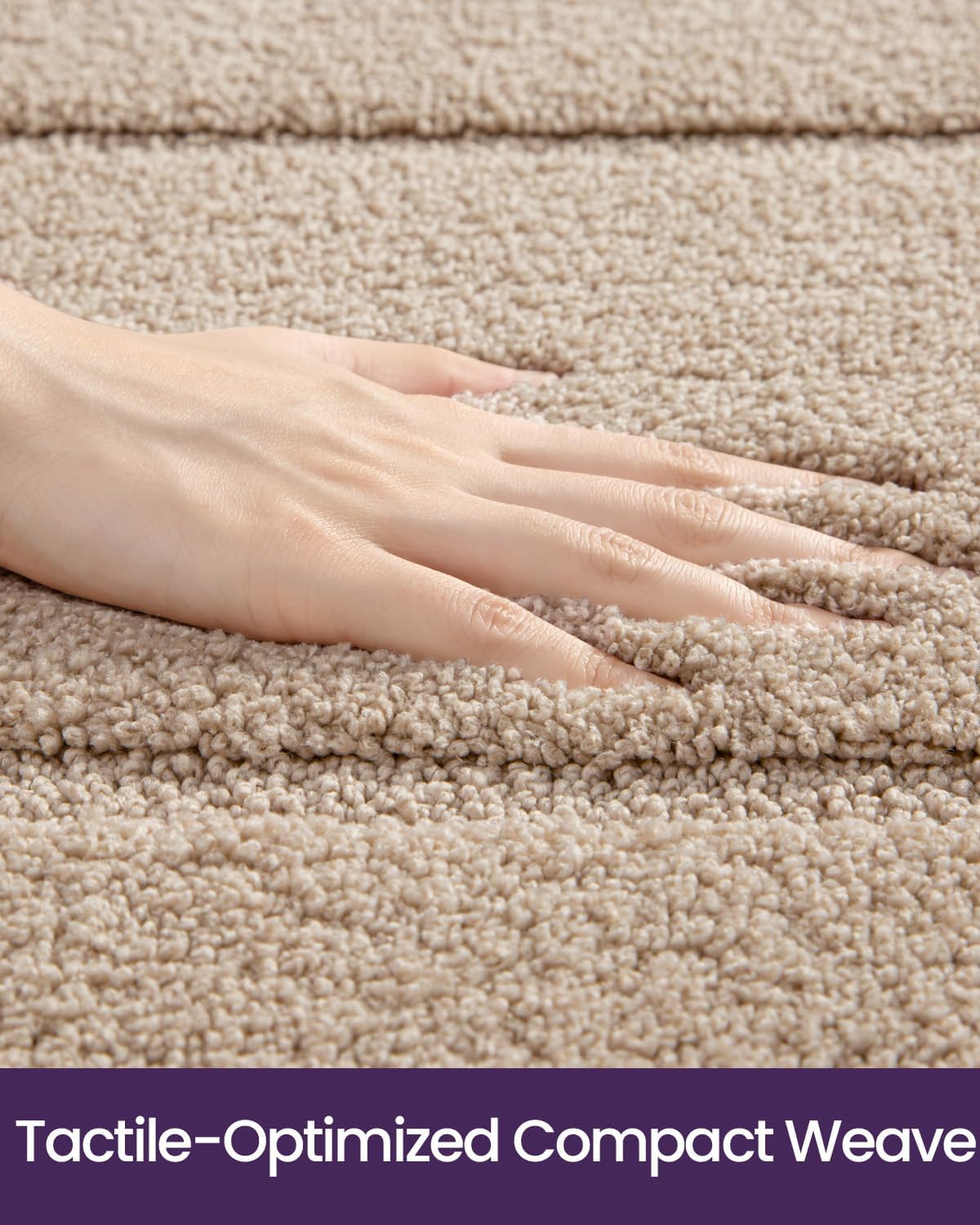 DEXI Bathroom Rugs 32x20, Washable Non Slip Bath Mat for Shower Floor, Absorbent Quick Dry Bathmat with Rubber Backing, Ultra Soft Plush Carpet for Tub, Beige