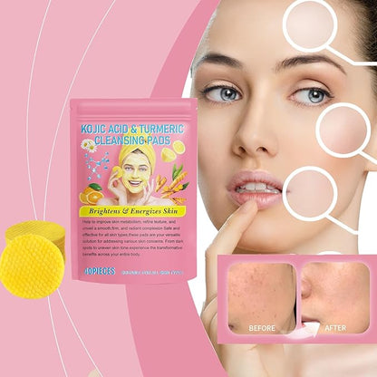 Turmeric kojic acid cleansing pads,