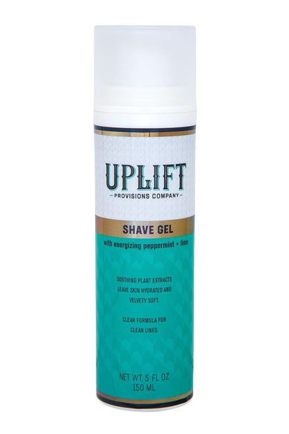 Uplift’s Luxury Shave Set for All: Pamper Yourself with Our Sulfate-Free Hair & Body Wash and Plant-Infused Shave Gel, Complete with a Handmade Wooden Razor for the Perfect Shave