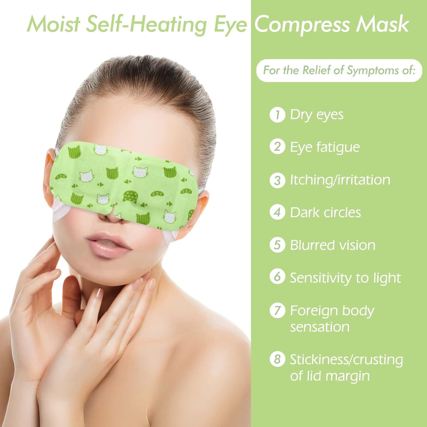 Jekeno Steam Eye Mask, 20 Packs Eye Masks for Dry Eyes Dark Circles and Puffiness, 40-60 Minutes Self Heated Steam Warm Eye Mask, Christmas Spa Gifts for Women