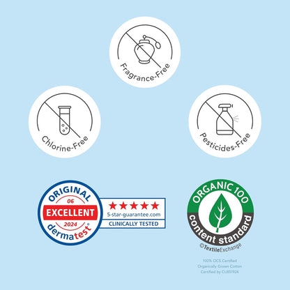 Rael Organic Cotton Wipes - Body Cloth, Individually Wrapped, All Skin Types, Vegan, Cruelty-Free, Unscented (10 Count, Pack of 4)