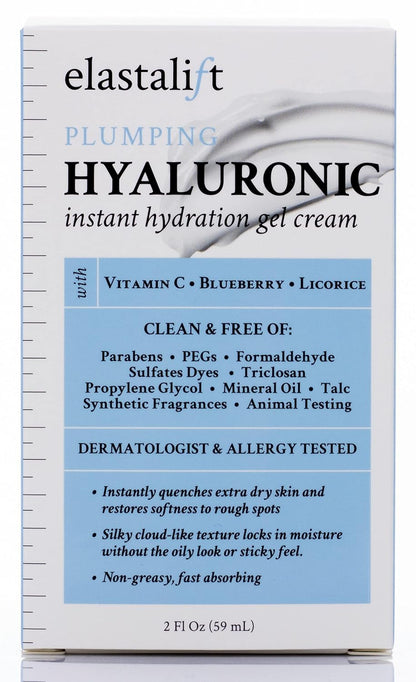 Elastalift Hyaluronic Acid Moisturizer + Vitamin C Face Cream | Anti Aging Cream Hydrating + Plumping Face Lotion For Women, Men, Dry Skin, Wrinkles, & Fine Lines | Facial Skin Care Products, 2 Fl Oz