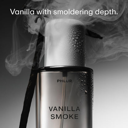 PHLUR Vanilla Smoke Body Mist - Hair and Body Fragrance Mist - Cashmere Vanilla Body Spray with Pink Pepper, Bergamot, Tonka Bean & Incense (8 Fl Oz)
