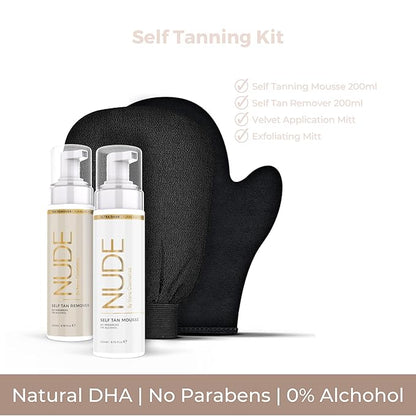 Self Tanner Mousse Kit (Dark)