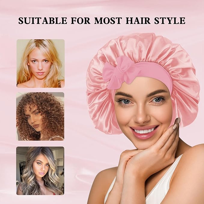 3pcs satin bonnet for sleeping