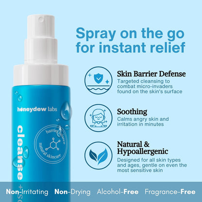 Hypochlorous Acid Spray – HOCl Face & Body Mist for Acne, Eczema & Irritation – Multi-Purpose Skin Repair – Eyelid Cleanser, Post-Workout/Procedure, Scalp & Sensitive Skin (2 oz+6.8 oz)