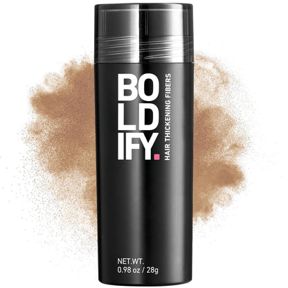 BOLDIFY Hair Fibers (28g) - Fill In Thinning and Fine Hair for an Instantly Fuller, Thicker Look - 14 Shades for Women & Men - Dark Blonde