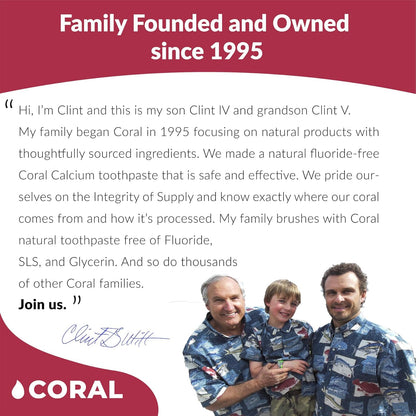 Coral Nano Silver Kids Fluoride Free Foaming Bubble Berry Coral Calcium Toothpaste, Natural Formula, SLS and Glycerin Free - 4 Ounce