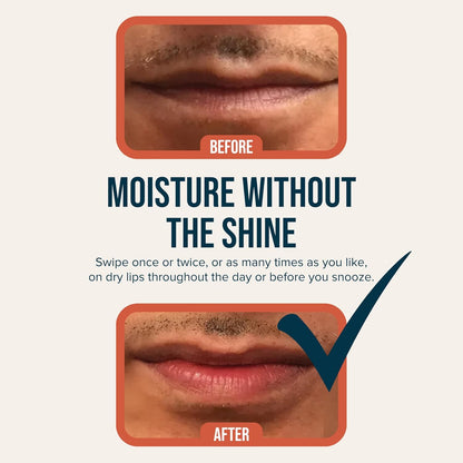 Cardon Lip Balm for Men - Matte Finish, Anti-Shine - Deeply Hydrating Lip Moisturizer for Dry, Chapped Lips that Smooth and Soothes with Korean Formulation - 4 Pack