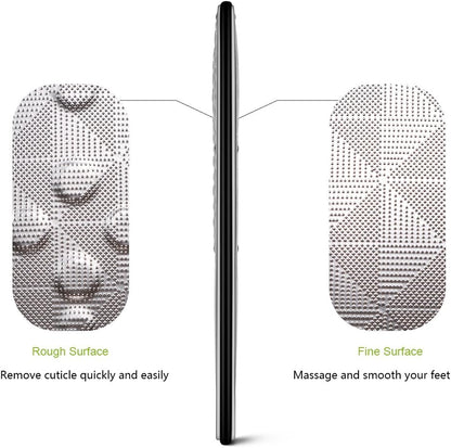 BEZOX Professional Foot File Callus Remover, Double Sided Pedicure Rasp for Cracked Heel and Dead Foot Skin - Heavy Duty Surgical Grade Stainless Steel - W/Cloth Storage Bag & Gift Box