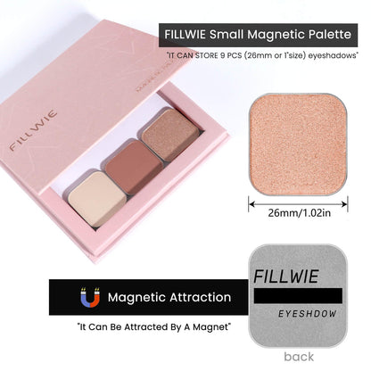 3-Color Eyeshadow Combo Pack – Matte & Shimmer Neutral Shades,Powder, Highly Pigmented, Long-Lasting, Refills Pans for Custom Magnetic Palette