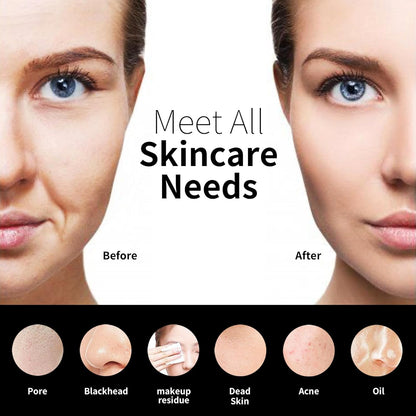 Silicone Face Scrubber, NågraCoola CLIE 2.0 Facial Cleansing Brush, Rechargeable, Waterproof Face Scrub Brush for Cleansing, Exfoliating, Massaging, Electric Facial Exfoliator for Women & Men - Black