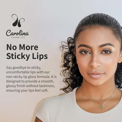 Plant-Based Non-Sticky Lip Gloss (Wifey) - Hydrating & Nourishing - Sunflower Seed Oil, Cacao & Grape Seed Oil - Gluten-Free, Vegan, Non-GMO, Paraben-Free - 5g/0.18oz