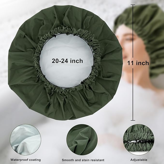 Reusable shower cap for women,
