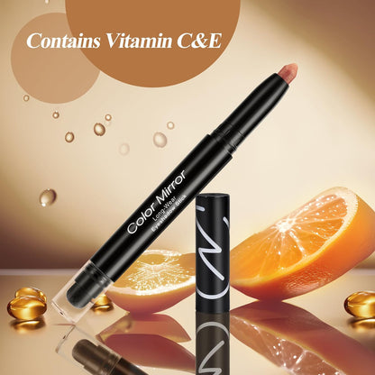 Longwear Cream Eye Shadow Sticks(72 Grapefruit Shimmer),Smudge-Proof, Waterproof Eyeshadow,Silky Formula Glitter With Makeup Brush,Orange Eyeshadow Stick