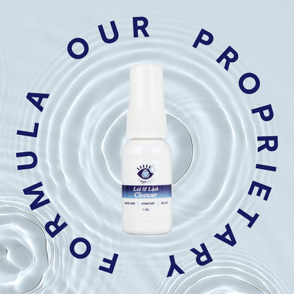 Lid and Lash Cleanser – 1oz Bottle – Pure Hypochlorous Acid Spray for Soothing Dry Eye Irritation – Daily Eyelid & Lash Cleanser